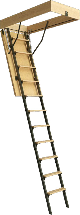 Лестница с металлической тетивой